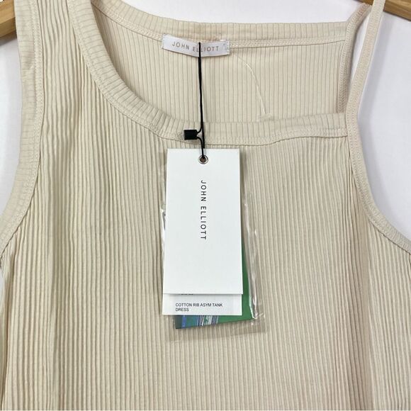 John Elliot Cotton Rib Asymmetrical Cami Dress Size Small NEW - Picture 5 of 9